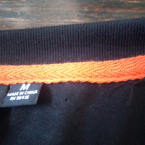 Time Space Mens Shirt Size Medium Color Black And Orange Zip Up Pocket Outdoor - Picture 13 of 13